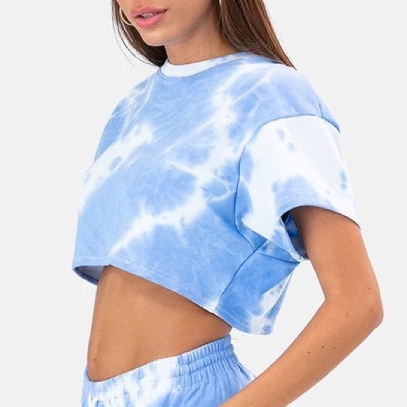Adika Tops - Adika Tie Dye Jersey Crop Top